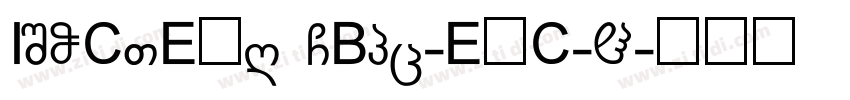 ISOCTEUR GBpc-EUC-H字体转换